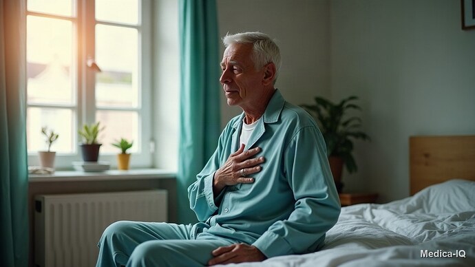 Illustration: Shortness of breath while sleeping