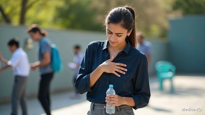Illustration: stomach acid reflux