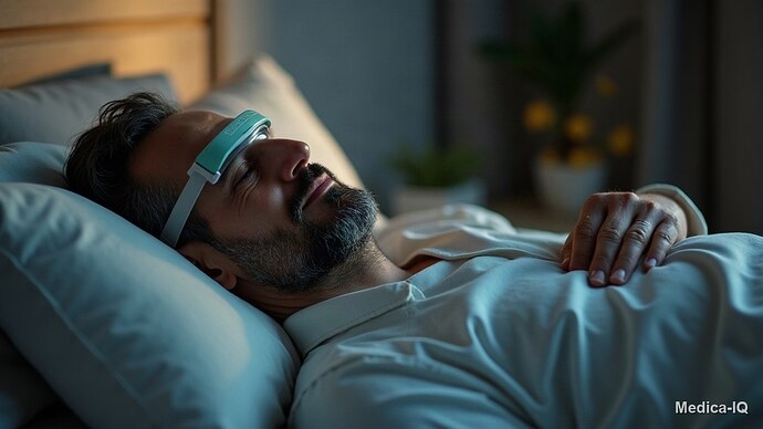 وێنە: ماسکی CPAP بۆ خەوتنی لاوەکی