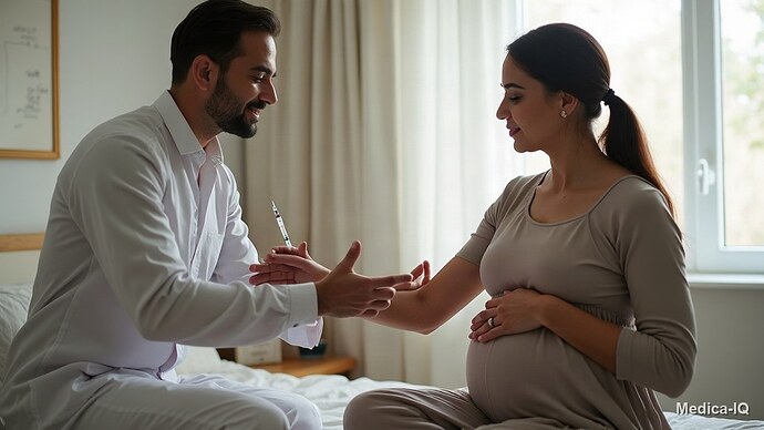 صورة توضيحية: لقاح الانفلونزا أثناء